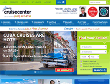 Tablet Screenshot of cruisecenter.com